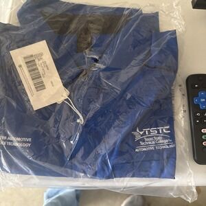 TSTC Men's Large Automotive Technology Blue Shirt New In Bag